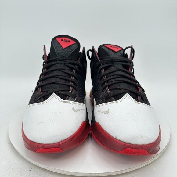 Nike Lebron 19 Low Bred Men Size 11.5 DH1270 001 Black White Red Training Shoes - Picture 3 of 12
